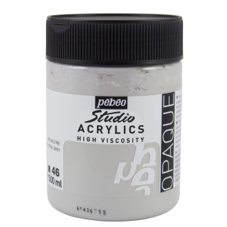 Akrylová barva Pébéo Studio Acrylics 500 ml, 46 - Neutral grey