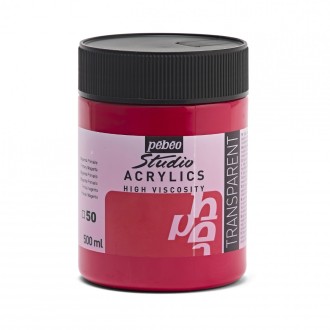 Akrylová barva Pébéo Studio Acrylics 500 ml, 50 - purpurová (magenta)