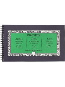 Arches skicák na akvarel kroužkový 15x25 cm, 15 listů, 300g/m2,CP