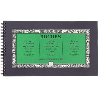 Arches skicák na akvarel kroužkový 15x25 cm, 15 listů, 300g/m2,CP