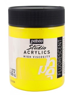 Akrylová barva Pébéo Studio Acrylics 500 ml, 372 - fluo yellow