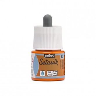 Pébéo Setasilk barva na hedvábí 45 ml, Mandarinka oranžová