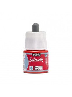 Pébéo Setasilk barva na hedvábí 45 ml, Mák červený