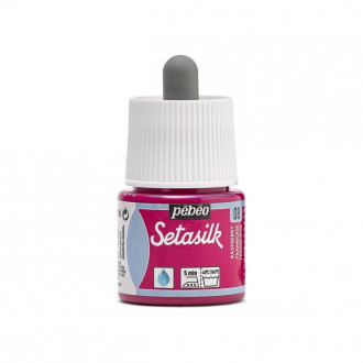 Pébéo Setasilk barva na hedvábí 45 ml, Malinová