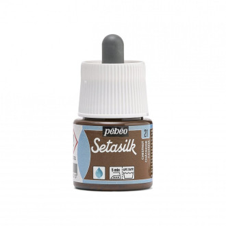Pébéo Setasilk barva na hedvábí 45 ml, Kaštanově hnědá