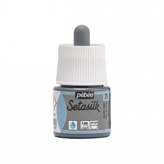 Pébéo Setasilk barva na hedvábí 45 ml, Stříbrnošedá