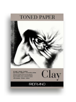 Fabriano tónovaný papír jemně šedý, A4 (21 x 29,7 cm)