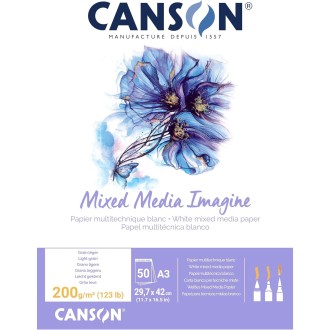 Canson Imagine skicák lepený 50 listů, 200g, A3