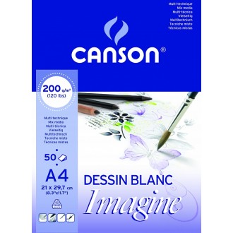 Canson Imagine skicák lepený 50 listů, 200g, A4