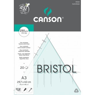 Canson Illustration Bristol A3, 20 listů, 250g