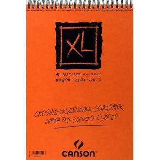 Canson XL Croquis skicák v krouž.vazbě na kratší straně(krémový,A3,120 archů)