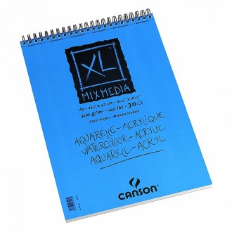 Canson XL Mix Media skicák krouž.vazba(30archů,bílý,300g,A3)