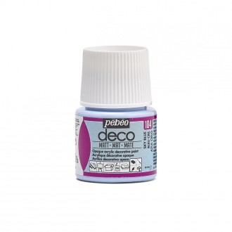 PÉBÉO DECO Akrylová barva 45 ml matná tekutá, 104 - Modř nebeská