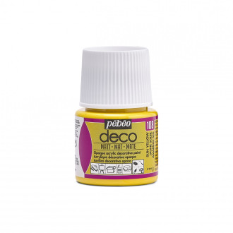 PÉBÉO DECO Akrylová barva 45 ml matná tekutá, 108 - Yellow Sun