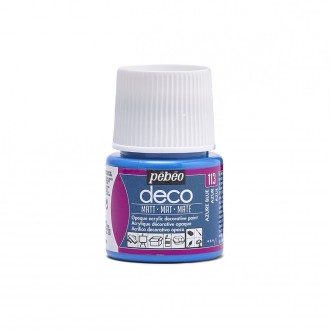 PÉBÉO DECO Akrylová barva 45 ml matná tekutá, 113 - Azur