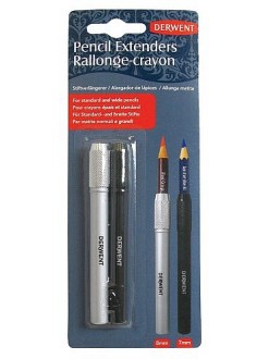 Derwent pencil extenders (pack of 2 sizes)