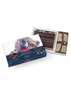 Derwent Coloursoft sada v plátěném pouzdru 24 ks