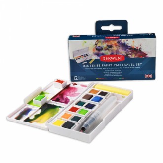 Derwent Inktense paint pan set 12 ks #1