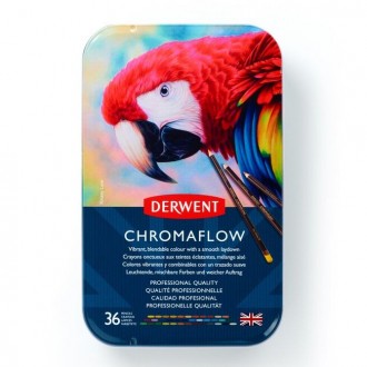 Derwent Chromaflow, sada profi pastelek, 36 ks