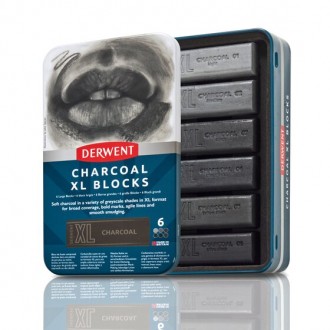 Derwent Charcoal XL blocks 6ks