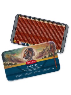Derwent Drawing - sada uměleckých pastelek 36 ks