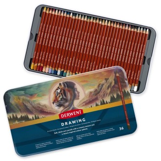 Derwent Drawing - sada uměleckých pastelek 36 ks