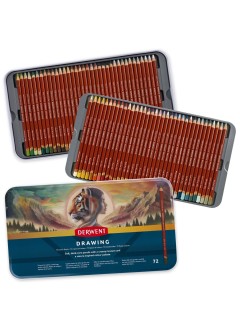 Derwent Drawing - sada uměleckých pastelek 72 ks