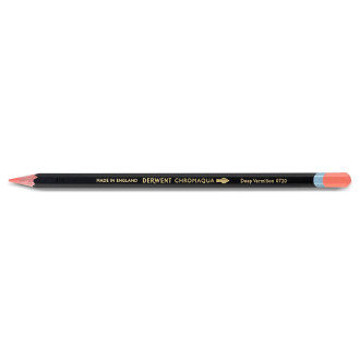 Akvarelová pastelka Derwent Chromaqua, Deep Vermilion / Tmavá rumělka