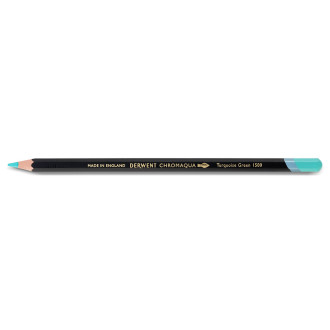 Akvarelová pastelka Derwent Chromaqua, Turquoise Green / Tyrkysově zelená