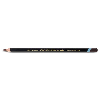 Akvarelová pastelka Derwent Chromaqua, Natural Brown / Přírodní hnědá