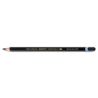 Akvarelová pastelka Derwent Chromaqua, Neutral Grey / Neutrální šedá