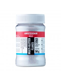 Barevné třpytivé (glitter) vločky Amsterdam, 50 g, multi-glitter