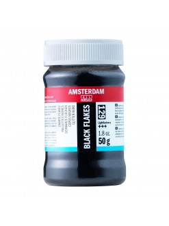 Barevné třpytivé (glitter) vločky Amsterdam, 50 g, černé