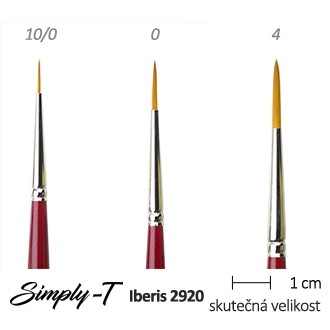 Štětec Iberis - špičatý krátký, 4