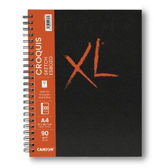 Canson XL Book Croquis skicák v krouž.vazbě (krémový, A4, 100 listů)