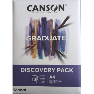 Canson Discovery Pack Graduate Mixed Media A4 10 listů