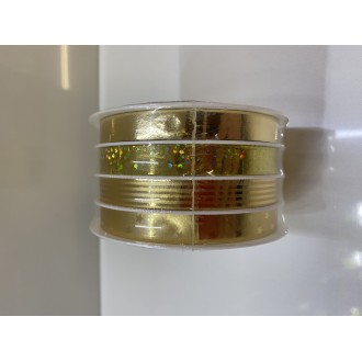 Stuhy vázací 6 m x 10 mm, 4 kusy, zlatá, různý vzor