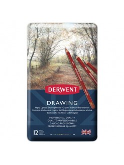 Derwent Drawing - sada uměleckých pastelek 12 ks