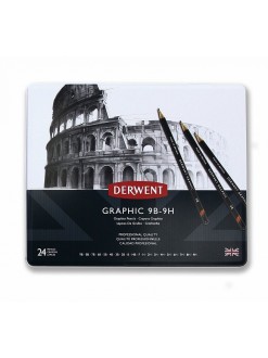 Derwent Graphic - sada grafitových tužek 24 ks