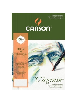 Canson "C" à grain skicák, lepený 30 listů, 180g, A5