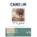 Canson C a grain skicák lepený A4 30 listů, 250g/m2, 21x29,7cm, okrový