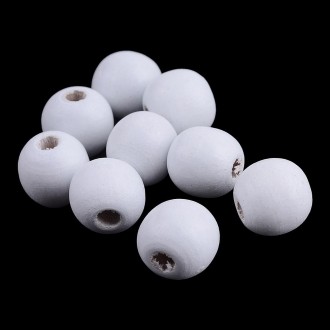 Dřevěné korálky 6mm/120 ks