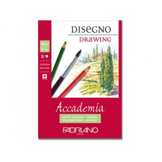 Fabriano Accademia blok 200 g/m2, 30 listů, lepená vazba, A4 - 21 x 29,7 cm