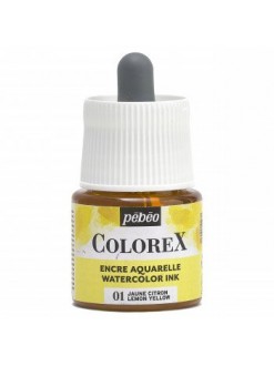 Akvarelový inkoust Pébéo Colorex 45 ml, 01 - Lemon Yellow
