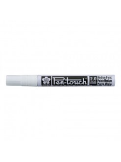 Sakura Pen-Touch, lihový fix - medium (2 mm), bílá - white
