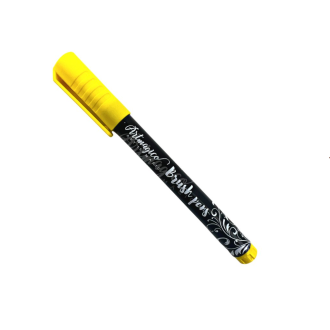 Artmagico akrylový fix se štětečkovým hrotem (brush pen), žlutá