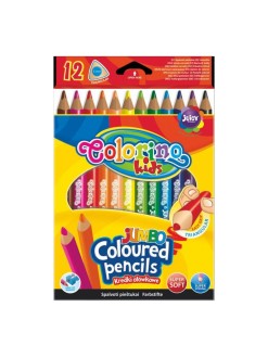 Trojhranné pastelky Coloring JUMBO 12 barev