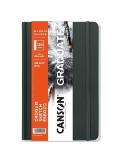 Canson Graduate Book Croquis - skicák v pevné vazbě (krémový, 14 x 21,6 cm, 120 stran)