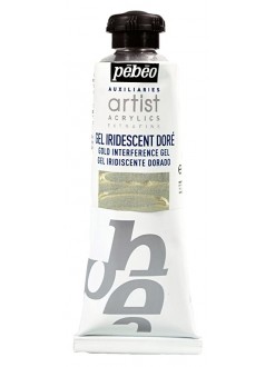 Pébéo Artist iridescentní gel pro akrylové barvy zlatý, 60 ml