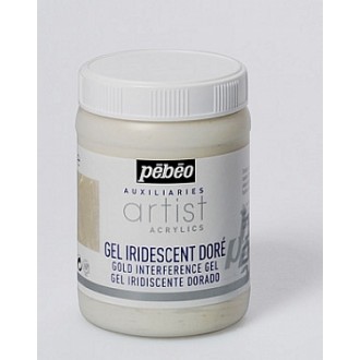 Pébéo iridescentní gel pro akrylové barvy 250 ml zlatý
